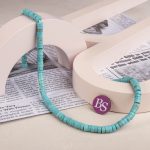 Turquoise Tibetan Stone 3×6mm Cylinder Polished - Image 2