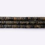 Green Serpentine Natural Stone 3×6mm Cylinder Polished