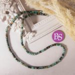 African Turquoise Natural Stone 2×3mm Cylinder Polished - Image 2