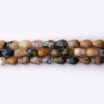 Bumblebee Jasper Natural Stone 6×8mm Teardrop Sparkling Faceted