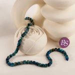 Blue Tiger Eye Dyed Stone 5mm Cube Sparkling Faceted - Image 2