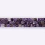 Amethyst Natural Stone 5mm Cube Faceted