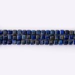 Lapis Lazuli Natural Stone 4mm Cube Faceted