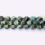 African Turquoise Natural Stone 7×9mm Hexagonal Sparkling Faceted