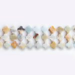 Multicolor Amazonite Natural Stone 8mm Van Cleef Polished