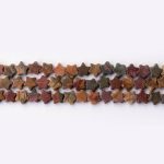 Red Creek Jasper Natural Stone 6mm Star Polished