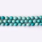 Turquoise Tibetan Stone 5×6mm Oval Sparkling Faceted