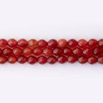Red Agate Natural Stone 5×6mm Oval Sparkling Faceted