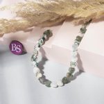 Moss Agate Natural Stone 8mm Heart Sparkling Faceted - Image 2