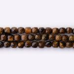Tiger Eye Natural Stone 7mm Cube Sparkling Faceted