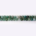 Green Agate Natural Stone 7mm Cube Sparkling Faceted