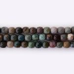 Fancy Jasper Natural Stone 7mm Cube Sparkling Faceted