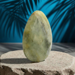 Green Jade Natural Stone 14×18mm Teardrop Faceted Single Piece - Image 2