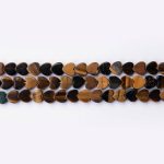 Tiger Eye Natural Stone 6mm Heart Polished