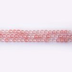 Cherry Quartz Natural Stone 5mm Round Polished