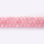 Rose Quartz Natural Stone 6mm Round Polished
