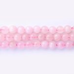 Rose Quartz Natural Stone 8mm Round Polished