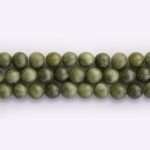 Green Jade Natural Stone 8mm Round Polished