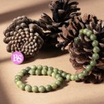 Green Jade Natural Stone 8mm Round Polished - Image 2