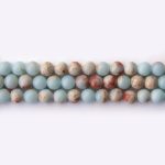 Blue Imperial Jasper Natural Stone 6mm Round Polished