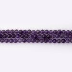 Amethyst Natural Stone 4mm Lentil Faceted