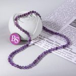 Amethyst Natural Stone 4mm Lentil Faceted - Image 2