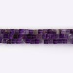 Amethyst Natural Stone 5mm Cube Polished