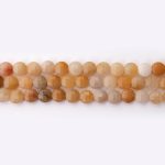 Yellow Aventurine Natural Stone 6mm Lentil Sparkling Faceted
