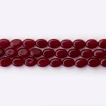 Red Jade Natural Stone 6×8mm Oval Polished