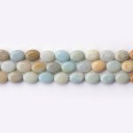 Multicolor Amazonite Natural Stone 6×8mm Oval Polished