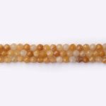 Yellow Aventurine Natural Stone 4mm Round Sparkling Faceted