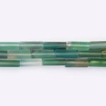 Green Agate Natural Stone 4×13mm Cuboid Polished