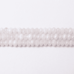 White Quartz Natural Stone 4×6mm Lentil Sparkling Faceted