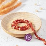 Carnelian Agate Natural Stone 4×6mm Lentil Sparkling Faceted - Image 2