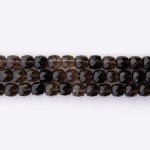 Smoky Quartz Natural Stone 7mm Cube Sparkling Faceted