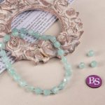 Blue Aventurine Natural Stone 7×8mm Hexagonal Sparkling Faceted - Image 2