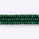 Malachite Natural Stone 4×6mm Lentil Polished