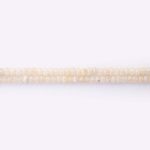 Beige Jade Natural Stone 3×4mm Lentil Faceted