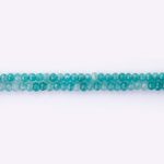 Blue Green Jade Natural Stone 3×4mm Lentil Faceted