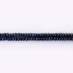 Navy Blue Jade Natural Stone 3×4mm Lentil Faceted