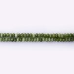 Green Jade Natural Stone 3×4mm Lentil Faceted