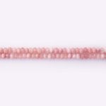 Rose Quartz Natural Stone 3×4mm Lentil Faceted