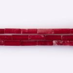 Red Jade Natural Stone 4×14mm Cuboid Polished