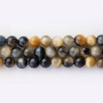 Dream Tiger Eye Dyed Stone 8mm Round Polished