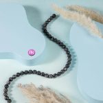 Larvikite Natural Stone 8mm Round Polished - Image 2