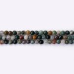 Fancy Jasper Natural Stone 4mm Round Faceted