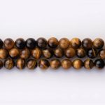 Tiger Eye Natural Stone 8mm Round Polished