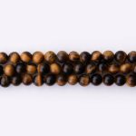 Tiger Eye Natural Stone 6mm Round Polished