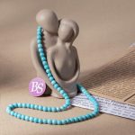 Turquoise Tibetan Stone 4mm Round Polished - Image 2