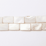 Natural White Shell 10×16mm Rectangular Polished